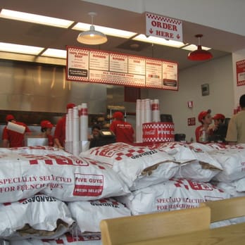 Five Guys - inside - Burgers Near Me - Fremont, California
