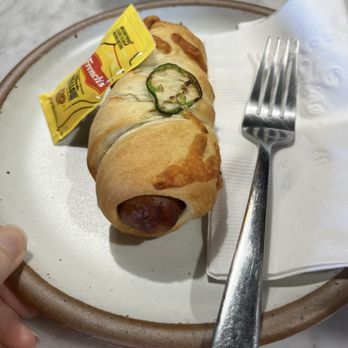 Confident Coffee Roasters - Hot dog kolache - Coffee & Tea Near Me - Fayetteville, Arkansas