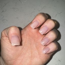 Acrylic fill with gel on top (color CC G134) Acrylic fill with gel on top (color CC G134)