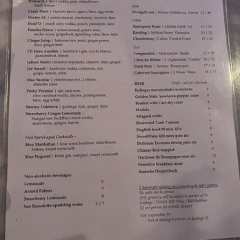 Mua - Drink menu - Bars Near Me - Oakland, California Mua - Drink menu - Bars Near Me - Oakland, California