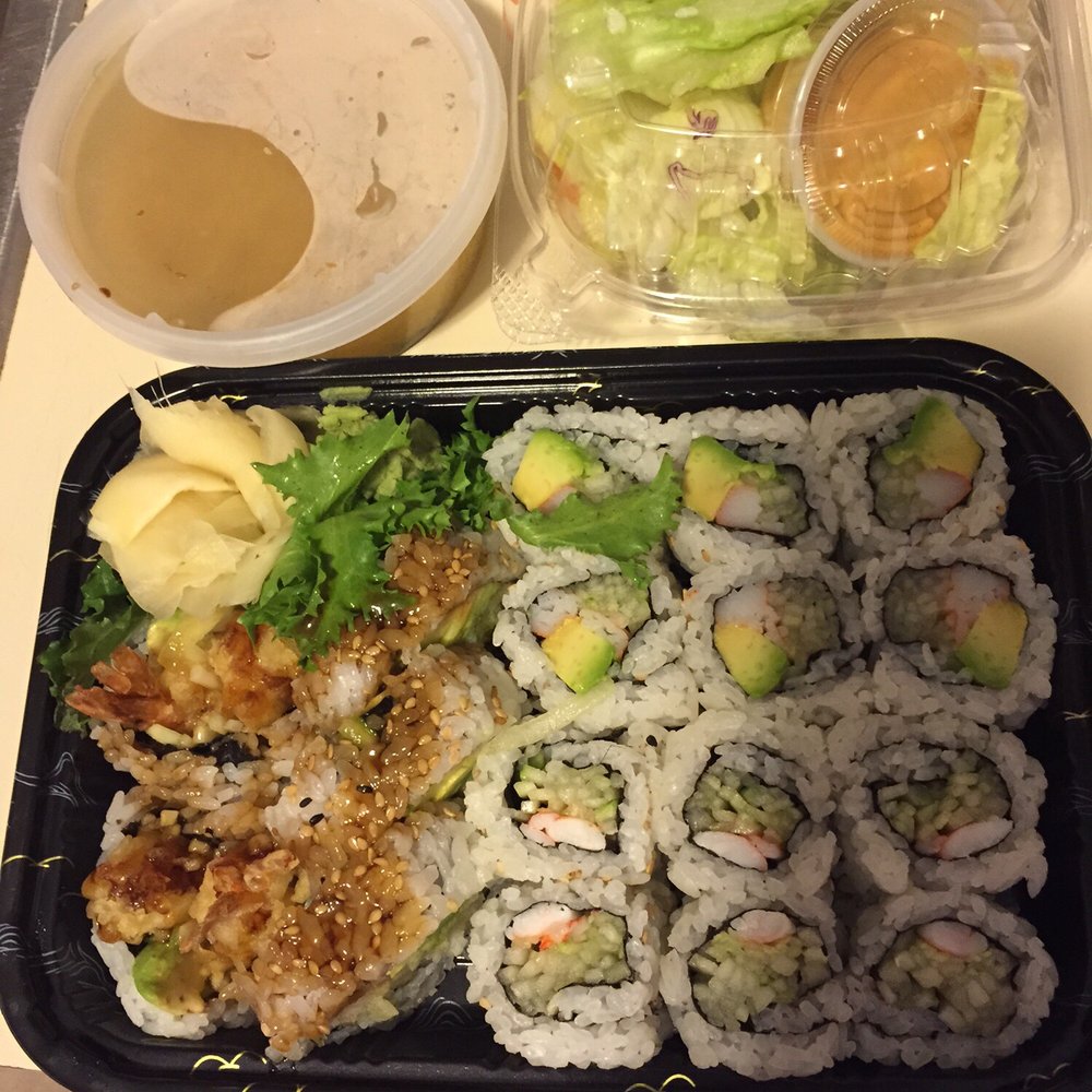 Bonsai - Lunch Special--Shrimp Tempura Roll, Shrimp Cucumber Roll and California Roll - Japanese Near Me - Bristol, Connecticut Bonsai - Lunch Special--Shrimp Tempura Roll, Shrimp Cucumber Roll and California Roll - Japanese Near Me - Bristol, Connecticut