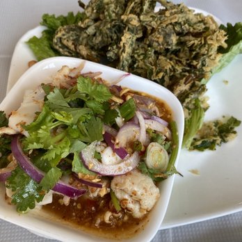 SriPraPhai Thai Restaurant - Fried Chinese Watercress Salad - Thai Near Me - Woodside, New York SriPraPhai Thai Restaurant - Fried Chinese Watercress Salad - Thai Near Me - Woodside, New York
