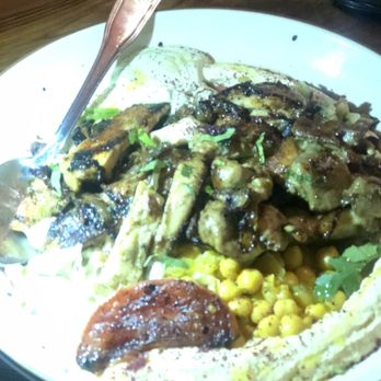 Mishmish Cafe - Grilled Chicken Shawarma Hummus Bowl - Mediterranean Near Me - Montclair, New Jersey Mishmish Cafe - Grilled Chicken Shawarma Hummus Bowl - Mediterranean Near Me - Montclair, New Jersey