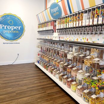 Proper Popcorn - Self serve candy wall - Popcorn Shops Near Me - Knoxville, Tennessee Proper Popcorn - Self serve candy wall - Popcorn Shops Near Me - Knoxville, Tennessee