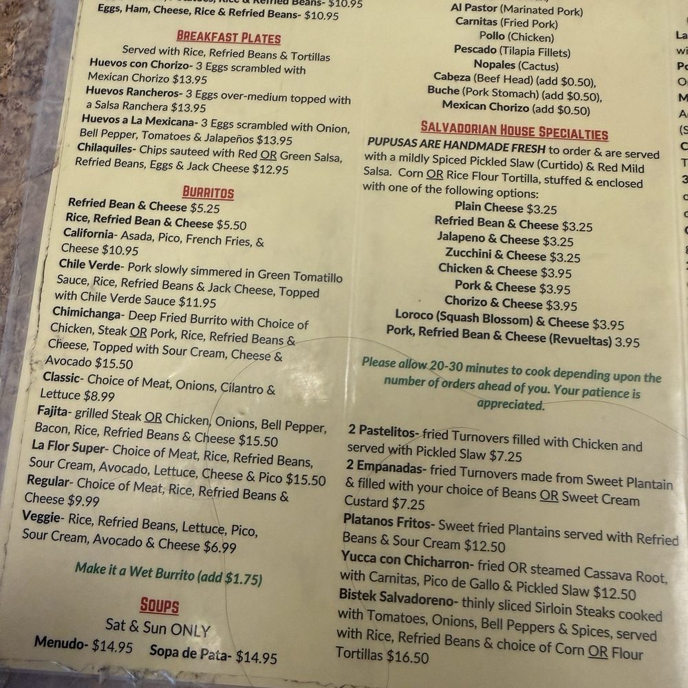 Part of their menu. Prices seem to hae skyrocketed Part of their menu. Prices seem to hae skyrocketed