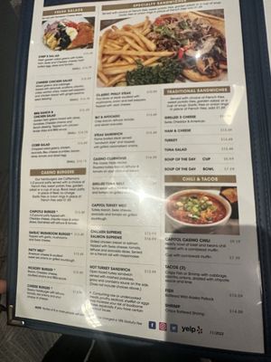 Menu photo 1 Capitol Casino Sacramento, CA Menu photo 1 Capitol Casino Sacramento, CA