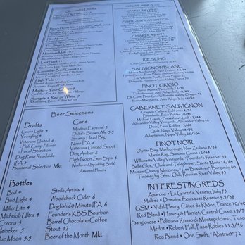 St Augustine Fish Camp - Drink menu - Seafood Near Me - St Augustine, Florida