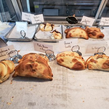 World Empanadas - Selection of vegan empanadas in the foreground ($3 each). Loved the quinoa lentil. Soyrizo and mushroom/cashew cheese options were okay. - Latin American Near Me - Burbank, California World Empanadas - Selection of vegan empanadas in the foreground ($3 each). Loved the quinoa lentil. Soyrizo and mushroom/cashew cheese options were okay. - Latin American Near Me - Burbank, California