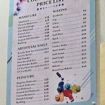 CoCo Nail Spa - Menu as of January 2025 - Nail Salons Near Me - Little Neck, New York