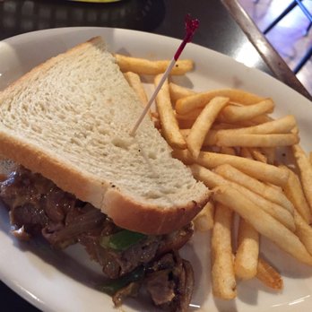 Cedar Inn Tavern - 1/2 "Philly Cheesesteak on French roll" and "tots"... not - Bars Near Me - Olympia, Washington