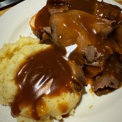 Log Cabin - Open faced roast beef