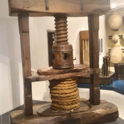 Museo dell'Olivo - Old olive press at Olive Museum in Imperia, Italy