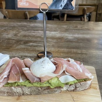 Carmela Coffee - Parkland - Burrata & Prosciutto Avocado Toast* - Coffee & Tea Near Me - Parkland, Florida