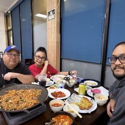 The huge wok of kimchi fried rice that we were too full to even eat it. The huge wok of kimchi fried rice that we were too full to even eat it.