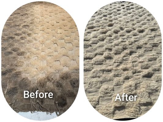 Professional Rug Cleaning & Restoration - Deep cleaning and restoration of a high-quality area rug.
We removed embedded dirt, dust, and stains without damaging the fibers.
All work is done by hand using a traditional wash process — no machines, no harsh chemicals.
The rug’s color, texture, and softness were fully revived, leaving it clean, fresh, and restored.