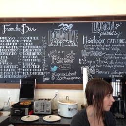 The menu board. The menu board.
