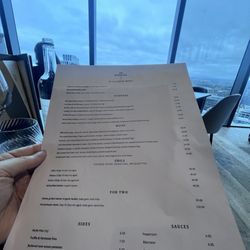20 Stories - À la carte menu with a view