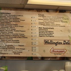 Wallington Deli - Current menu Nov 2023