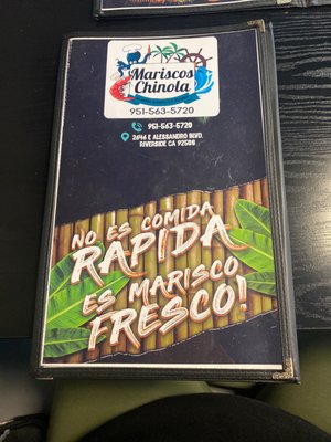 Menu photo 2 Mariscos El Chango Riverside, CA