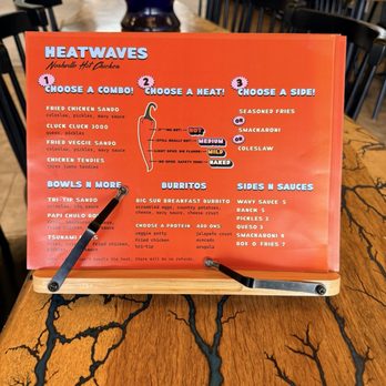 Heatwaves - Menu - Chicken Shop Near Me - Pacific Grove, California