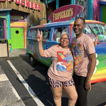 Fudpucker's - That's my husband and myself - Seafood Near Me - Destin, Florida