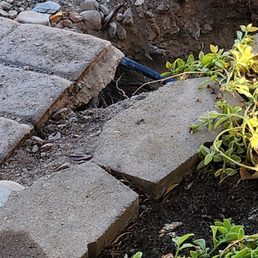 This is the irrigation line he cut and said he repaired This is the irrigation line he cut and said he repaired