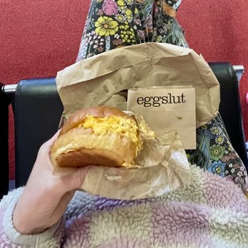 Eggslut - I love the Fairfax so much, I had one delivered to BUR  after arriving early for a flight that was then delayed 4hrs. - New American Near Me - Glendale, California