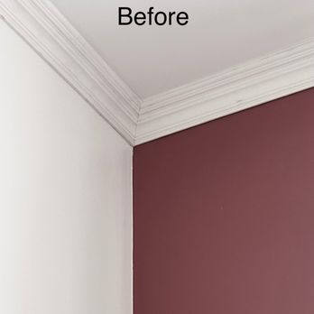 Gamas Painting - Unpainted crown molding. - Painters Near Me - Redondo Beach, California Gamas Painting - Unpainted crown molding. - Painters Near Me - Redondo Beach, California