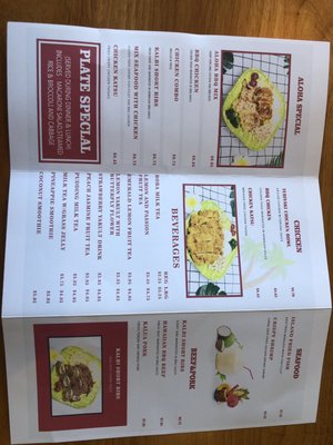 Menu photo 8 Aloha Express Visalia, CA