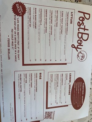 Menu photo 3 PostBoy New Buffalo, MI