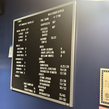 Currents - Menu - Sushi Bars Near Me - Honolulu, Hawaii