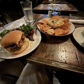 Elm Street Taproom - Chicken sando and corn dip - American Near Me - Somerville, Massachusetts