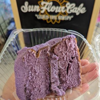 Sun Flour Cafe - Ube Sponge Cake - Gluten-Free Near Me - Chesapeake, Virginia