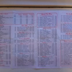 Great Wall - Menu from 2019-12