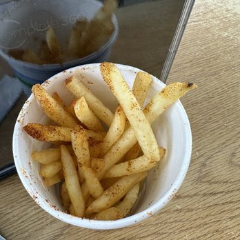 Tastee Freez - Seasoned fries, half gone - Hot Dogs Near Me - Madison, Virginia