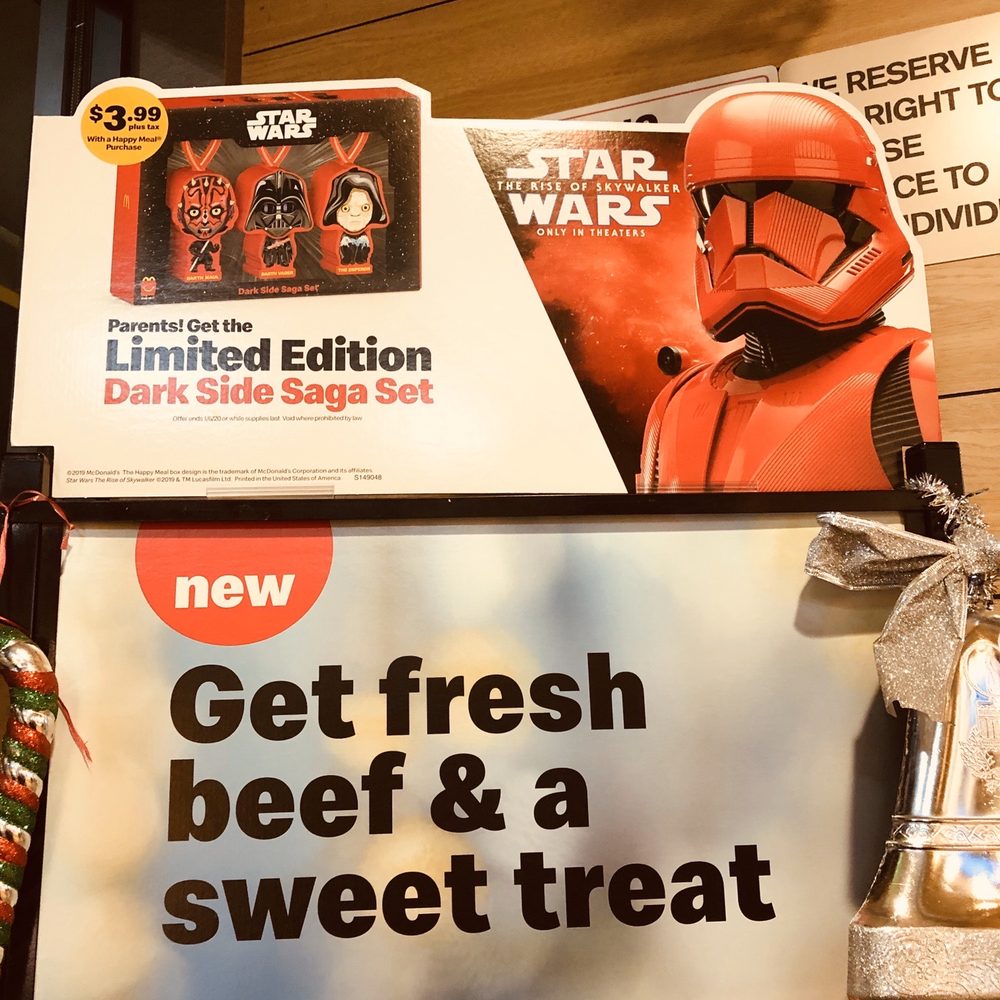 McDonald's - Star Wars Dark Side Saga Toys - Fast Food Near Me - Baldwin Park, California McDonald's - Star Wars Dark Side Saga Toys - Fast Food Near Me - Baldwin Park, California
