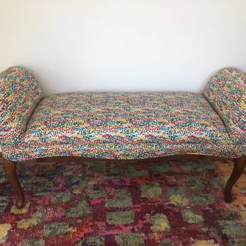 Crystal Interior Upholstery - Bench after - Furniture Reupholstery Near Me - Burke, Virginia Crystal Interior Upholstery - Bench after - Furniture Reupholstery Near Me - Burke, Virginia