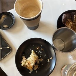 Sausage bite and coffee