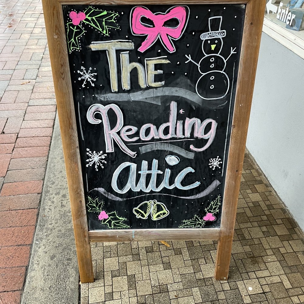 The Reading Attic - Easel Sign - Bookstores Near Me - Marietta, Georgia The Reading Attic - Easel Sign - Bookstores Near Me - Marietta, Georgia