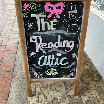 The Reading Attic - Easel Sign - Bookstores Near Me - Marietta, Georgia The Reading Attic - Easel Sign - Bookstores Near Me - Marietta, Georgia