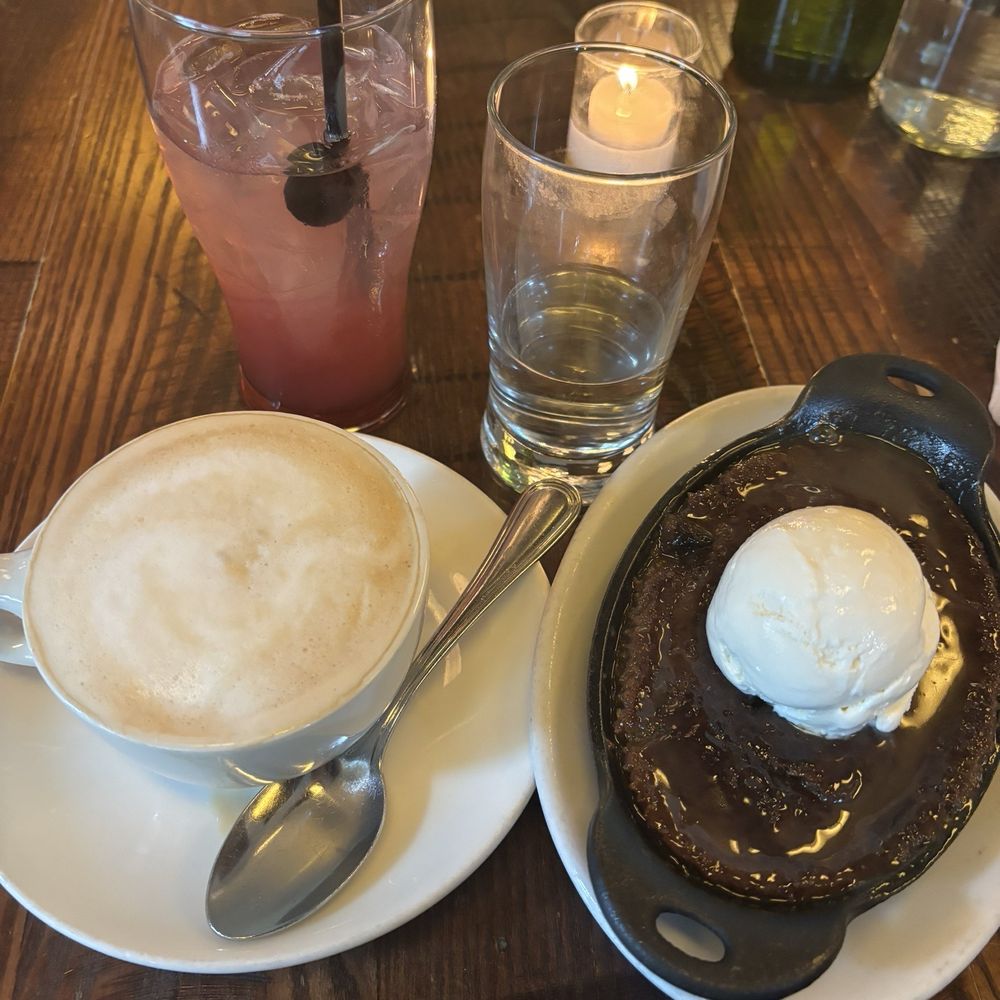 The Smith - Cappuccino & Sticky Toffee Pudding (also the Shirley Temple) - New American Near Me - Washington, DC, District of Columbia