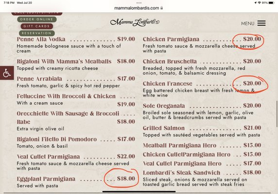 Menu photo 1 Mamma Lombardi's Restaurant Holbrook, NY Menu photo 1 Mamma Lombardi's Restaurant Holbrook, NY