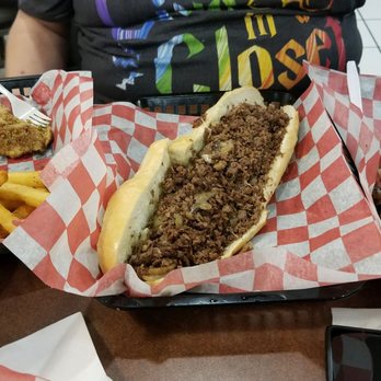 Philly Steaks - Mushroom Philly [stand alone]... He couldn't eat the whole thing!! - Cheesesteaks Near Me - Albuquerque, New Mexico
