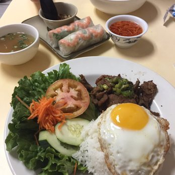 Pho Thy - Rice plate, spring rolls and egg rolls are amazing - Soup Near Me - Houston, Texas Pho Thy - Rice plate, spring rolls and egg rolls are amazing - Soup Near Me - Houston, Texas