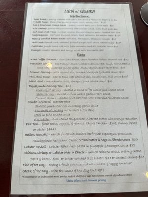 Menu photo 1 LUNA Food and Wine Cocoa Beach, FL