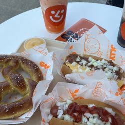 Golly Dog, Pretzel and Cheese, Creamsicle