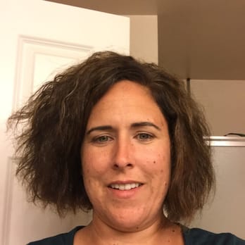 Over the Moon Salon - My really uneven hair cut and style - Hair Salons Near Me - Channahon, Illinois
