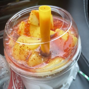 Frutería Chely - a drink in a plastic cup - Tacos Near Me - Waxahachie, Texas Frutería Chely - a drink in a plastic cup - Tacos Near Me - Waxahachie, Texas