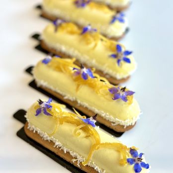 Sixth Course - Squeeze the Day! Candied Meyer Lemon, Lemon Cream Mousse, Lemon Poppy Sablee *Gluten Free - Desserts Near Me - San Francisco, California Sixth Course - Squeeze the Day! Candied Meyer Lemon, Lemon Cream Mousse, Lemon Poppy Sablee *Gluten Free - Desserts Near Me - San Francisco, California
