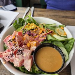 Crave Kitchen and Bar - Tune poke salad.